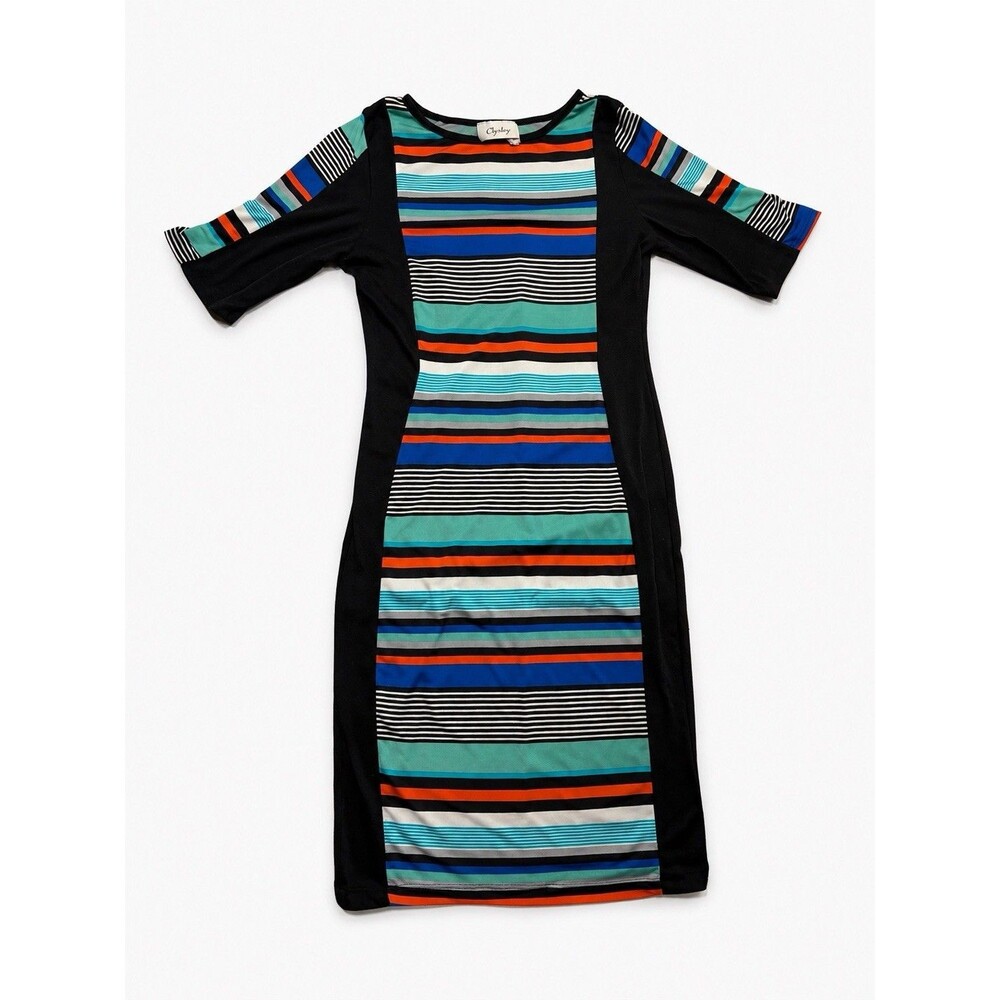 Chesley Women’s Striped Bodycon Midi Dress